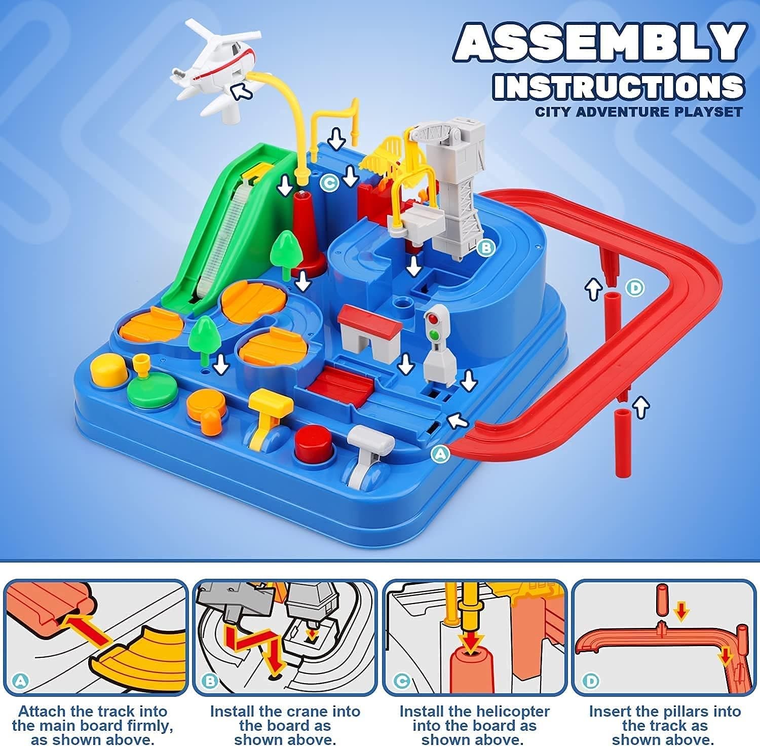 Car Racing Track Toy, Car Rescue Adventure Rail Track Toy, Brain Racing Educative Interactive Table Game, City Rescue Preschool Toy Vehicle, 3 To 6 City Car Racing Puzzle Toy, Preschool Educational Car Games Gift Toys Car Racing Track Toy, Car Rescue Adventure Rail Track Toy, Brain Racing Educative Interactive Table Game, City Rescue Preschool Toy Vehicle, 3 To 6 City Car Racing Puzzle Toy, Preschool Educational Car Games Gift Toys